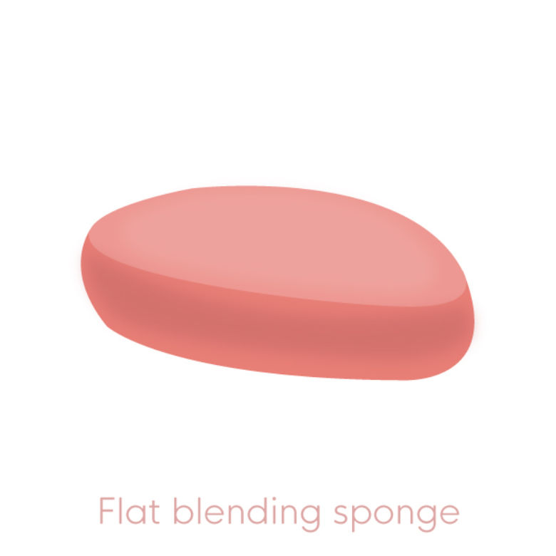 Flat blending sponge