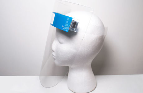 PPE Face Shields To Protect Manual Workers During Coronavirus Outbreak